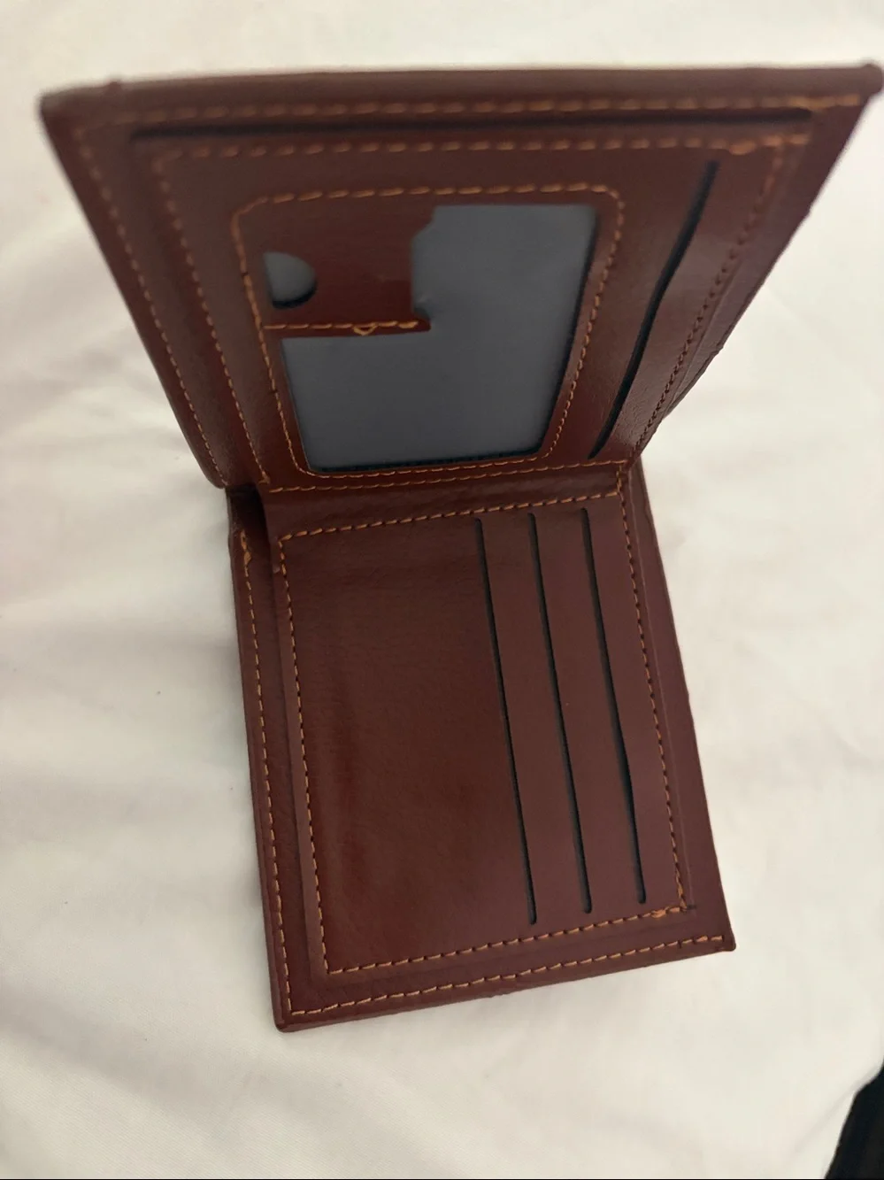 My Love Men's Brown Leather Wallet